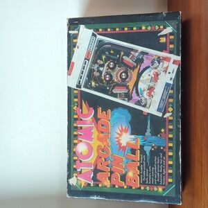 Untested Vintage Atomic Arcade Pin Ball Game Table Top Toy 1979 TOMY